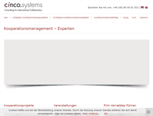 Tablet Screenshot of cinco-systems.de